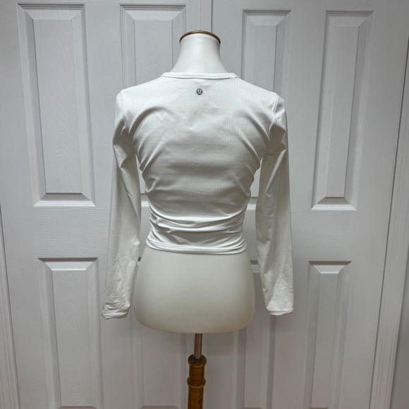 Lululemon All It Takes Ribbed Nulu Long-Sleeve Shirt - Size 6. - Picture 8 of 16